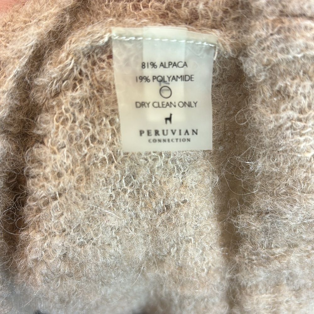 Peruvian Connection Alpaca Open Front Cardigan Sw… - image 4